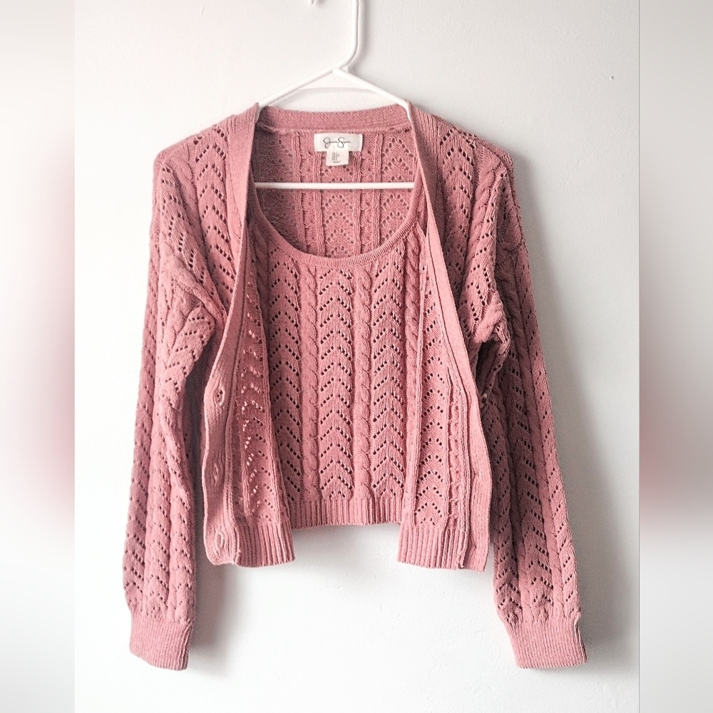 Jessica Simpson Womens 2 Piece Cardigan Set Size Small